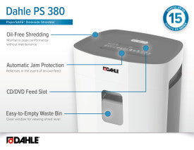 The image of Dahle PaperSAFE PS 380 Deskside Shredder